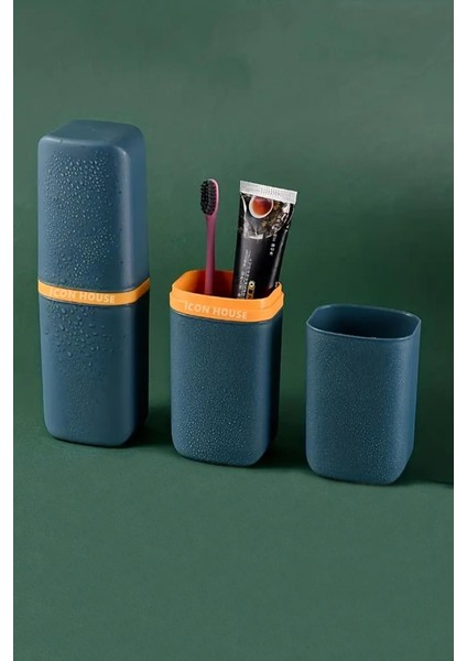 Sweet 2'li Set Gözlük Diş Fırçası Diş Macunu Saklama Kabı Diş Fırçalık Makyaj Malzemesi Krem Kutusu modelleri