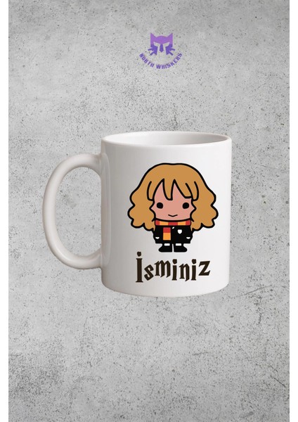 Hermione Çift Taraflı Baskılı Kupa Bardak - Harry Potter