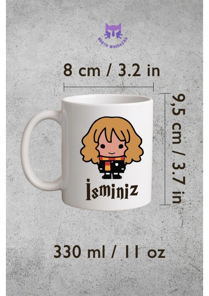 Hermione Çift Taraflı Baskılı Kupa Bardak - Harry Potter modelleri