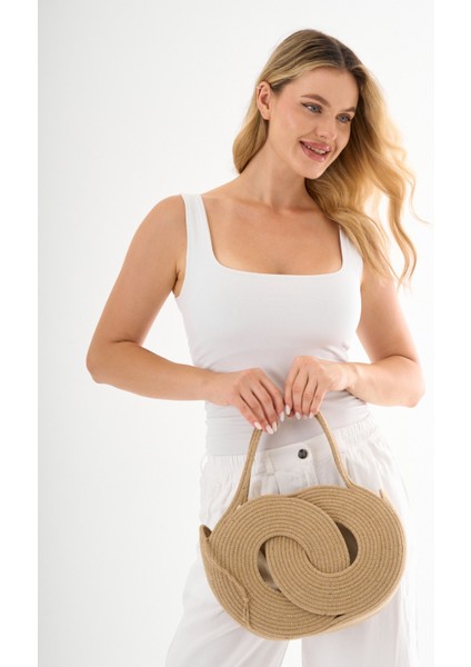 Küçük Boy Fiyonklu Plaj Çantası fırsatları