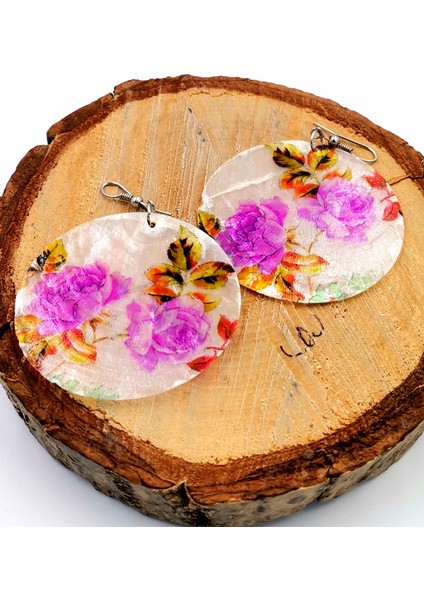 Renkli Figürlü Lüks Küpe