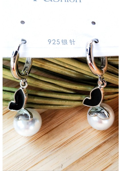 Lüks Figürlü Gösterişli İncili Küpe