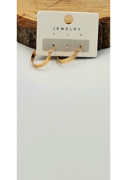 Altın Sarısı Figürlü Dörtlü Kararmaz Lüks Küpe