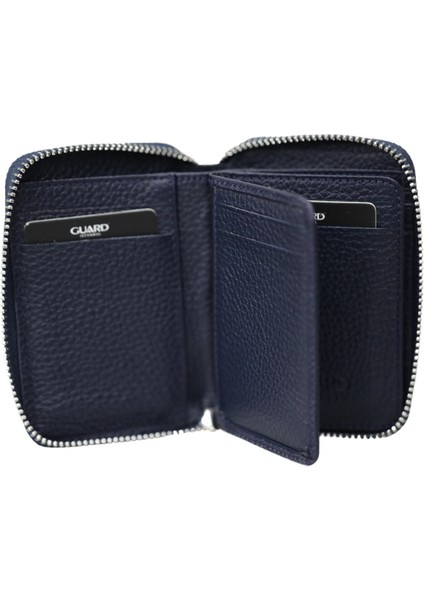 Fermuarlı Lacivert Hakiki Deri Mini Cüzdan Erkek / Kadın P799 fiyatları