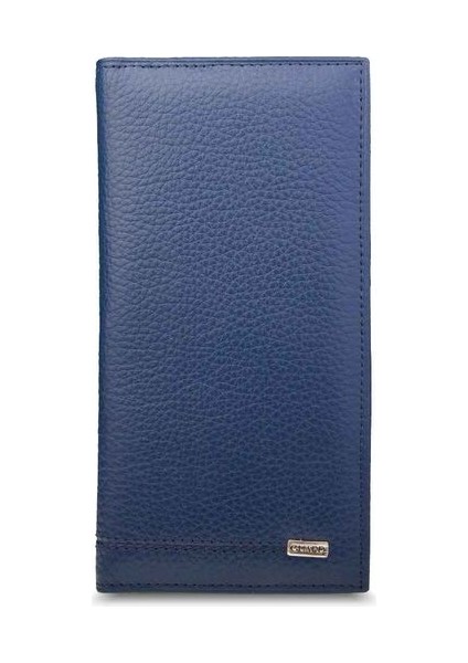 Lacivert Portföy El Cüzdanı Hakiki Deri Erkek / Kadın P3010