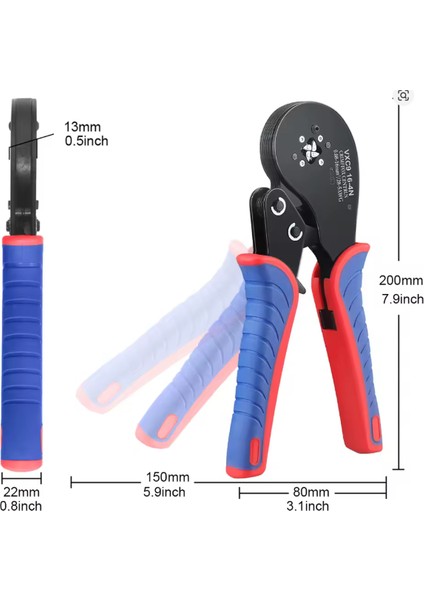 Ergonomik Yeni Nesil Kablo Yüksük Sıkma Pensesi Vxc9 16-4 fiyatları