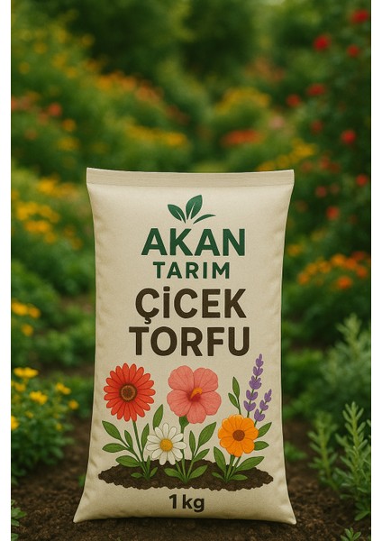 Yüksek Kaliteli Çiçek Torfu – 1 kg | Bitkiler Için Özel Çiçek Toprağı