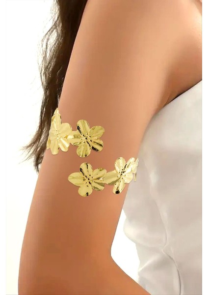 Çiçek Figürlü Üst Kol Pazu Bilekliği