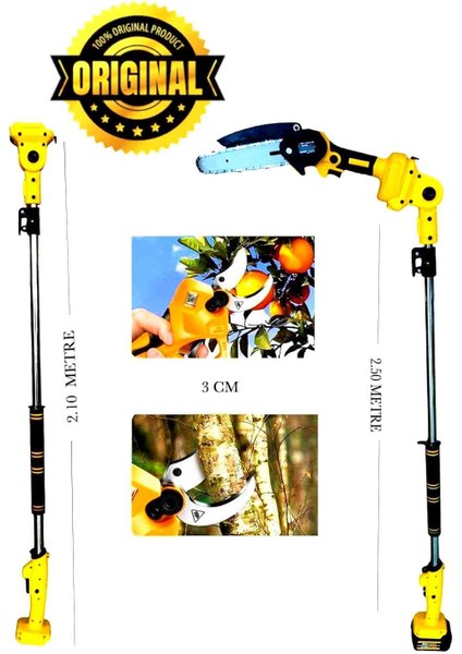 Teleskopik Akülü Dal Kesme, Budama Testeresi Ikili Set fiyatları