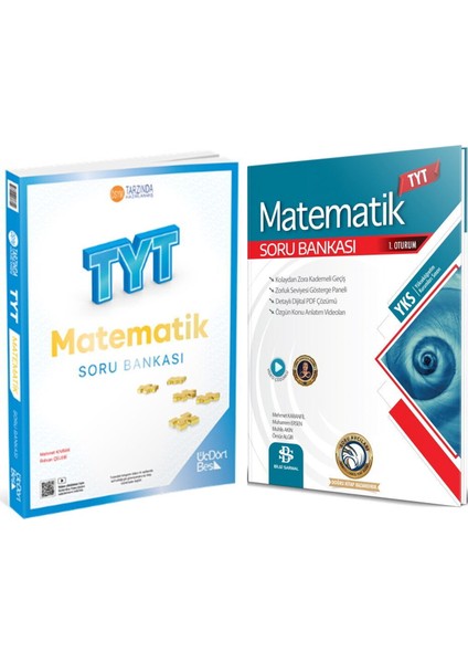 Üç Dört Beş Tyt Matematik ve Bilgi Sarmal Tyt Matematik Soru Bankası 2 Kitap Set