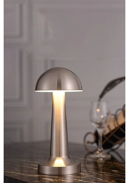 Mantar Model Retro Masa Lambası Dimmerli Şarjlı Dekoratif Dokunmatik Gece Lambası fiyatları