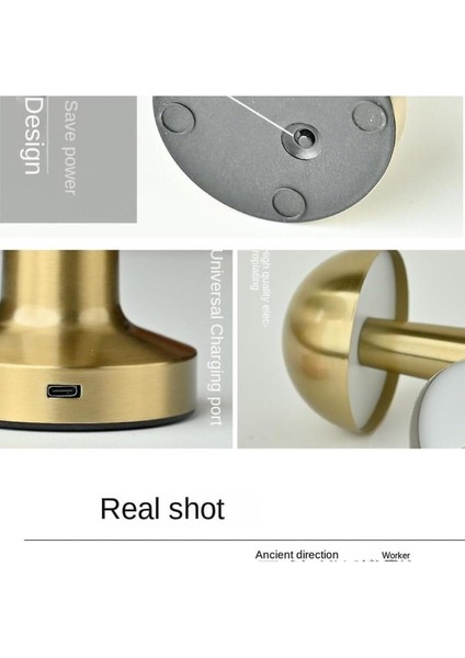 Mantar Model Retro Masa Lambası Dimmerli Şarjlı Dekoratif Dokunmatik Gece Lambası modelleri