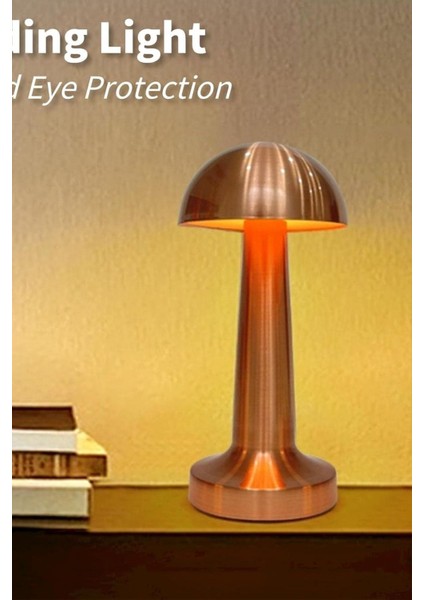 Mantar Başlı Masa Lambası Şarjlı Dokunmatik Gece Işığı Lüks Başucu Lambası fiyatları