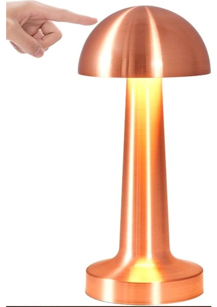 Mantar Başlı Masa Lambası Şarjlı Dokunmatik Gece Işığı Lüks Başucu Lambası modelleri