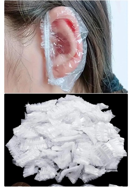 100 Adet Kulak Koruyucu Suya Dayanıklı Bone