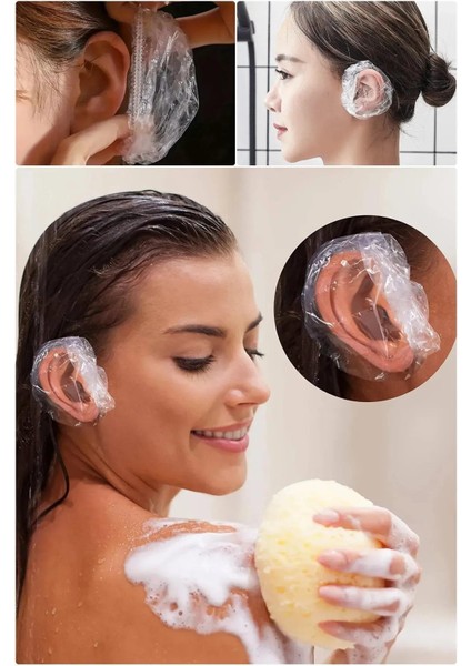 100 Adet Kulak Koruyucu Suya Dayanıklı Bone