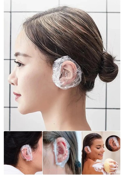 100 Adet Kulak Koruyucu Suya Dayanıklı Bone