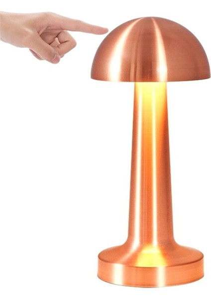 Mantar Model Retro Masa Lambası - Dimmerli, Şarjlı, Dekoratif ve Dokunmatik