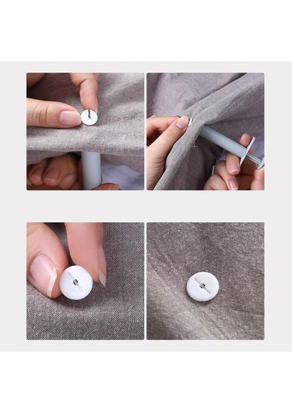 48 Düğmeli Yorgan Kılıfı Nevresim Sabitleme Seti Çarşaf Klips Takımı fırsatları