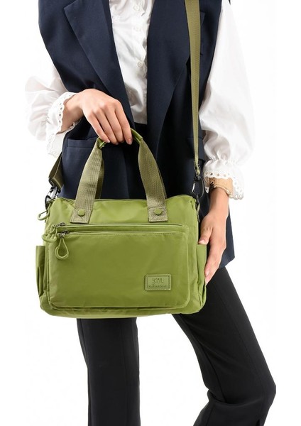 Kadın Omuz Çantası Paraşüt Kumaş Çapraz Askılı Elde Tutmalı Postacı Çantası 31*26 cm Su Itici Kumaş modelleri