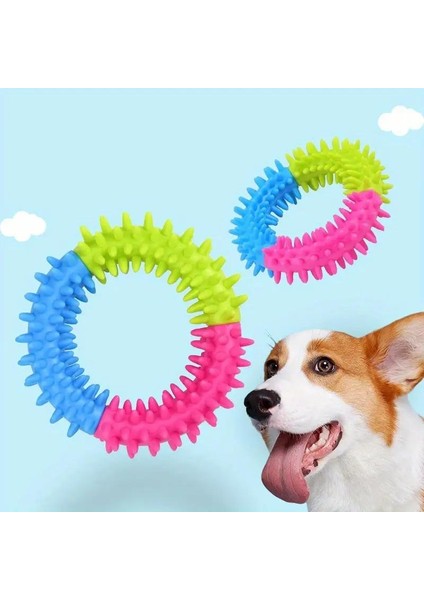 12 cm Köpek Isırma Çember Diş Kaşıma Oyuncak Temizleme Fırça Silikon Dayanıklı Köpek Oyuncağı indirimleri