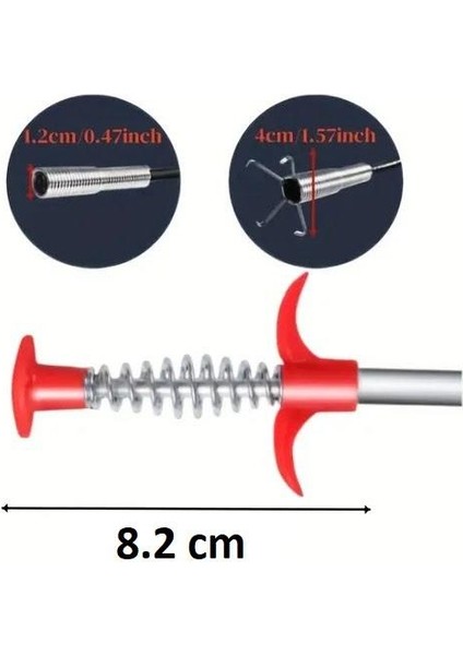 2 Adet 56 cm Lavabo Gider Açıcı Bükülebilir Esnek Kıskaç Tel