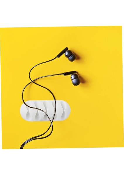 16 Parça Beyaz Yapışkanlı Kablo Organizer Düzenleyici Set Kolay Kullanımlı Çok Amaçlı Kablo Tutucu