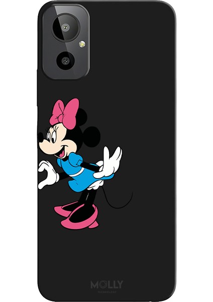 General Mobile Gm 23 Se Için Siyah Minnie Twirl Desenli Silikon Kılıf