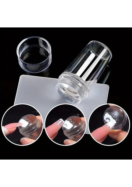 2 Adet Tırnak Süs Damgalama Yumuşak ve Pürüzsüz Yüzey Kolay ve Pratik French Stamper Aleti fırsatları