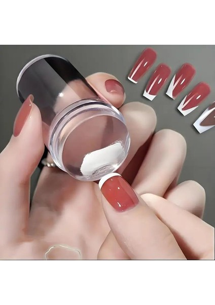 Tırnak Süs Damgalama Yumuşak ve Pürüzsüz Yüzey Kolay ve Pratik French Stamper Aleti modelleri