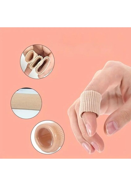 1 Çift 5 cm El Ayak Parmak Koruyucu Teo Kumaş Kaplı Jel Silikon Tüp fiyatları