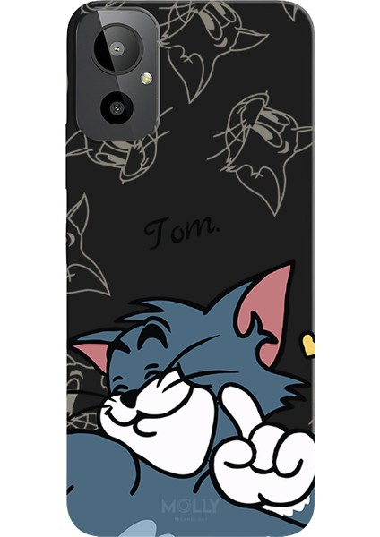 General Mobile Gm 23 Se Için Siyah Tom Dino Desenli Silikon Kılıf