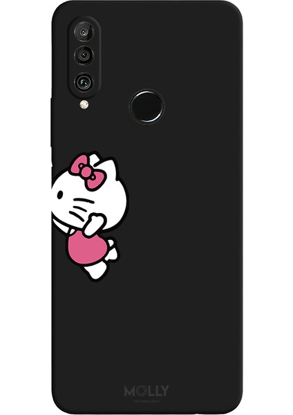 Huawei P30 Lite Için Siyah Charm Duo Desenli Silikon Kılıf