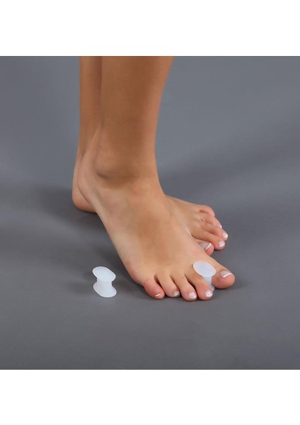 1 Çift Ayak Parmak Arası Silikon Makara Başparmak Ayırıcı ve Şekil Düzeltici fırsatları