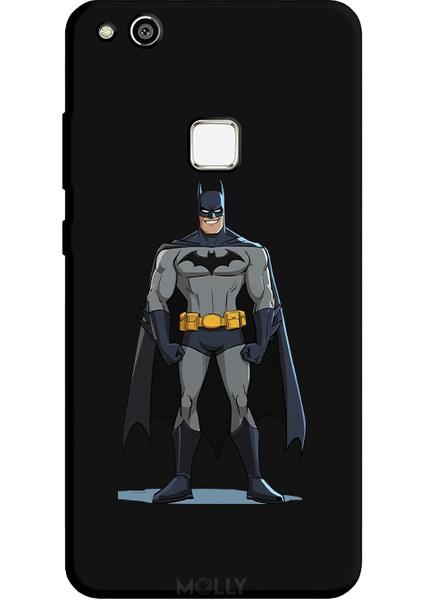 Huawei P10 Lite Için Siyah Airy Bat Desenli Silikon Kılıf