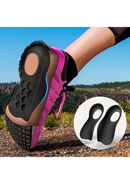 Esnek Düz Taban Düzeltmeye Yardımcı Taban Topuk Yastığı 36-40 Arası Numaralar 1 Çift