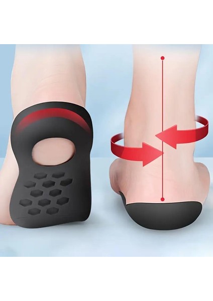 Esnek Düz Taban Düzeltmeye Yardımcı Taban Topuk Yastığı 36-40 Arası Numaralar 1 Çift