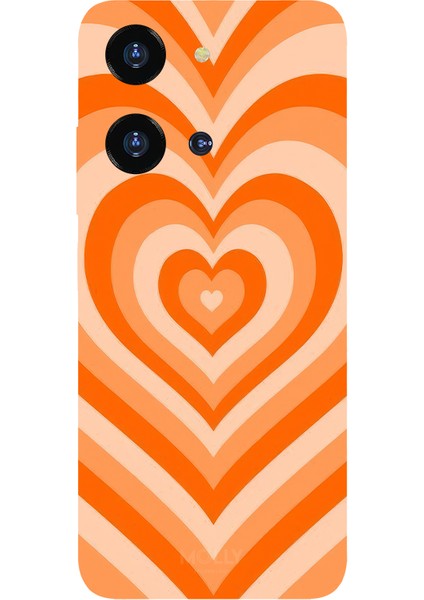 Reeder S19 Max Pro S Zoom Için Siyah Groovy Heart Desenli Silikon Kılıf