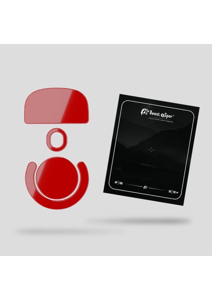 (Logi) Superlight 1 Mouse Skate (Red Edition) %100 Ptfe