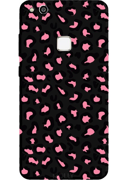 Huawei P10 Lite Için Siyah Pink Savage Desenli Silikon Kılıf
