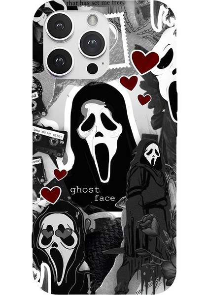 iPhone 13 Pro Için Siyah Serial Lover Desenli Silikon Kılıf