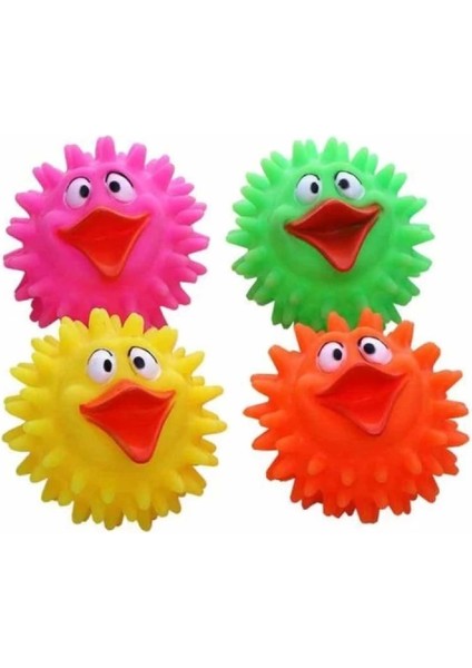 Köpekler Için Renkli Ördek Figürlü Dikenli Top fiyatları