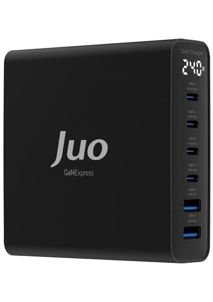 240W Gan Pd 3.1 Masaüstü Hızlı Şarj Cihazı 4 Type-C + 2 Usb-A iPhone & MacBook & Laptop Uyumlu Şarj Aleti modelleri