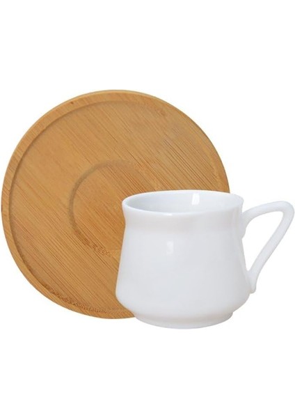 Kahve Fincan Takımı - Bambu Tabaklı