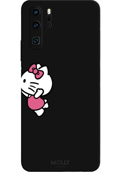 Huawei P30 Pro Için Siyah Charm Duo Desenli Silikon Kılıf