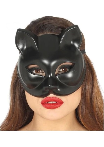 Siyah Renk Lüks Kedi Maskesi modelleri