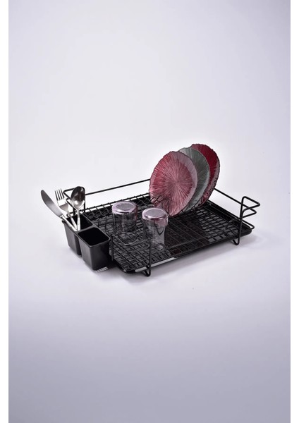 Tek Katlı Lavabo Üstü Bulaşık Kurutma Sepeti - Uzun Ömürlü Kaşıklıklı Bulaşıklık fırsatları