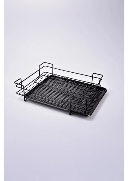 Tek Katlı Lavabo Üstü Bulaşık Kurutma Sepeti - Uzun Ömürlü Kaşıklıklı Bulaşıklık