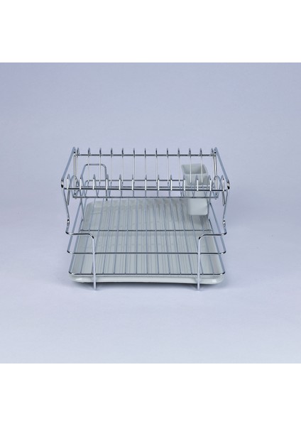 Iki Katlı Su Hazneli Kaşıklıklı Tezgah Üstü Bulaşık Kurutma Sepeti modelleri