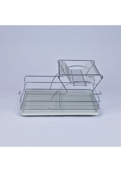 Iki Katlı Su Hazneli Kaşıklıklı Tezgah Üstü Bulaşık Kurutma Sepeti fırsatları